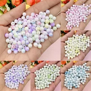 Акриловые браслеты, ожерелья, серьги, аксессуары для изготовления ювелирных изделий, круглые 5,9 мм, материал ручной работы, свободные бусины для самостоятельной работы, 400 шт., аксессуары