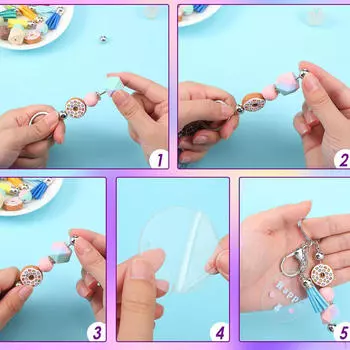 Акриловые брелки-заготовки для винилового комплекта, стержни из бисера, ручная работа, поиск, ремесло, сделай сам 30pcs