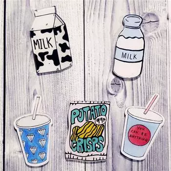 Акриловые броши для вечеринок с героями мультфильмов в Японии, милые значки на булавках, оригинальные аксессуары для хозяев