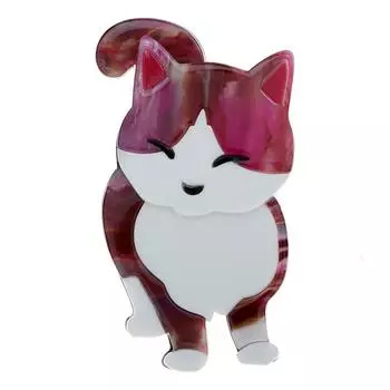 Акриловые броши с милым котом для женщин, красочная булавка с изображением животных, мультяшный дизайн, ювелирные изделия, Новое поступление 2023