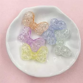 Акриловые бусины 16,5*27 мм, лопающийся бант, модные бусины, материалы ручной работы, 5 шт. синий