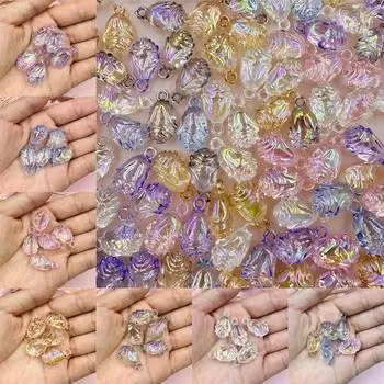 Акриловые бусины DIY ювелирные аксессуары брелок для браслета и ожерелья модные серьги роза цвета шампанского 5 шт. 13*24 мм жёлтый