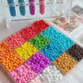 Акриловые бусины-капли дофаминового цвета и рисовые бусины для самостоятельного изготовления телефонных цепочек и ювелирных изделий 200 pieces циан