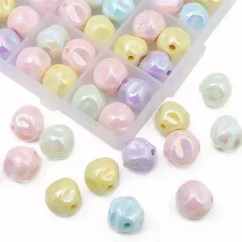 Акриловые бусины красочные инжирные бусины для DIY ожерелья, браслета, сережек, изготовления ювелирных изделий 4pcs зелёный