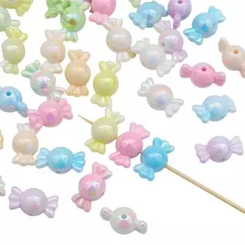 Акриловые бусины, подвески, однотонные бусины с градиентным покрытием для браслета, ожерелья, изготовления ювелирных изделий синий