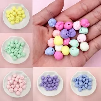 Акриловые бусины в виде лап животных, ювелирные изделия своими руками, аксессуары, модные бусины в виде кошачьих лап, 12*11 мм, милые 20 шт., материал из бисера