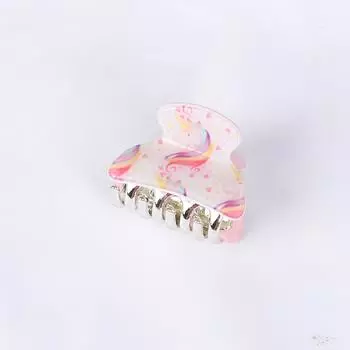 Акриловые Цветочные Милые Маленькие Заколки-крабики для волос Женские Девичьи Пластиковые с Принтом Заколки-крабики Зажимы Заколки для волос Аксессуары для волос