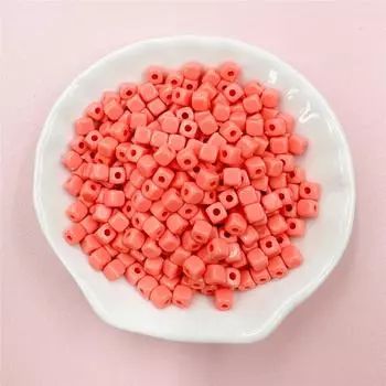 Акриловые DIY квадратные модные браслеты, ожерелья, ювелирные аксессуары, 200 шт., 4 мм, свободные бусины ручной работы, аксессуары из бисера, ювелирные изделия