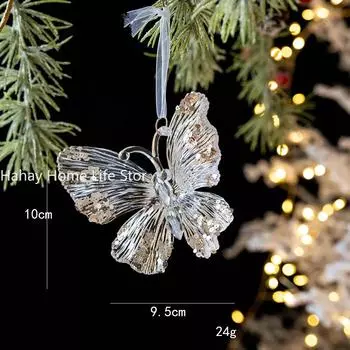 Акриловые хрустальные елочные украшения, подвесные снежинки, сосульки, украшения 2025 года, рождественские украшения для дома, рождественские подарки