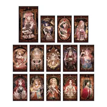 Акриловые карточки Kirameki Paradise Trading, коробка из 14 штук
