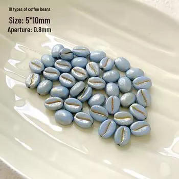 Акриловые кофейные зерна в стиле Пикассо, чешские бусины для изготовления браслетов и колец своими руками
