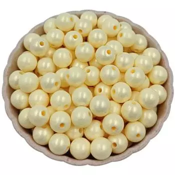 Акриловые круглые бусины, бусины, свободные шарики, бусины-разделители ярких цветов, 20 шт./40 шт., для изготовления ювелирных изделий, ожерелье, браслет, аксессуары ручной работы, бусины 20Pcs жёлтый