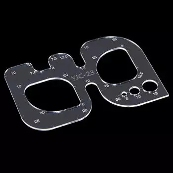 Акриловые круглые угловые шаблоны Трафарет Кожаный кошелек своими руками