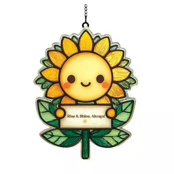 Акриловые ловцы солнца плоская подвеска, домашнее уличное садовое дворовое подвесное украшение орнаменты One Size