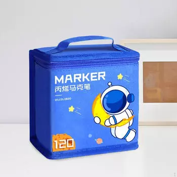 Акриловые маркеры с футляром для переноски для детей и взрослых, смываемые ручки для рисования