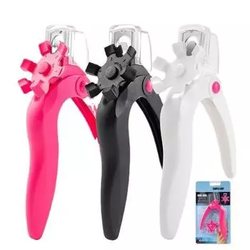 Акриловые машинки для стрижки ногтей, регулируемый резак из нержавеющей стали, триммер для дизайна ногтей, инструмент для салона красоты, маникюрный проект