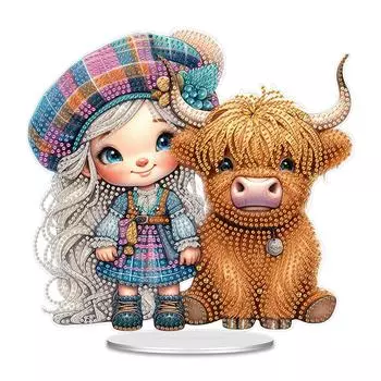 Акриловые милые мультяшные 5D DIY алмазные художественные настольные украшения для начинающих ly766