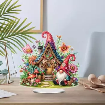 Акриловые наборы для алмазной живописи в виде лесного домика, настольные украшения для домашнего офиса, декор рабочего стола