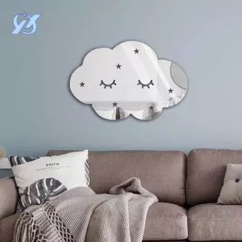 Акриловые наклейки на стену в гостиной, наклейки для украшения спальни, фоновая стена для телевизора, теплые самоклеящиеся наклейки