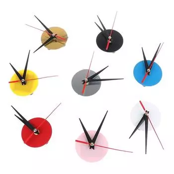 Акриловые настенные часы, вышивка крестиком, диск с часами, высококачественные аксессуары с бесшумным механизмом и циферблатом чёрный