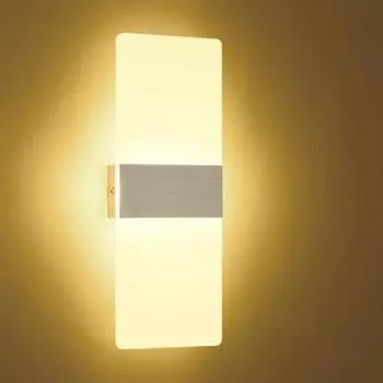 Акриловые настенные светильники для прохода, светодиодные алюминиевые настенные светильники, прикроватные светильники для спальни, настенные светильники для коридора, украшение освещения