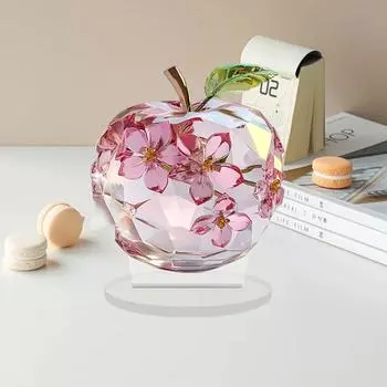 Акриловые настольные украшения 2D миниатюры статуэтка скульптура статуэтка фрукт орнамент шкаф розовый