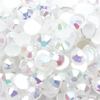 Акриловые пастельные стразы большой емкости набор белые части для ногтей молочный камень Oshikatsu принадлежности для ногтей (3мм АВ)