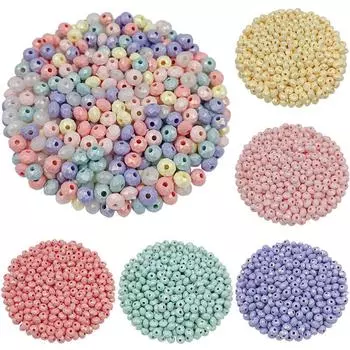 Акриловые плоские круглые бусины, однотонное ожерелье, разноцветные свободные бусины, сделай сам, 6 мм, аксессуары для изготовления ювелирных изделий, граненые режущие браслеты, бусины белый