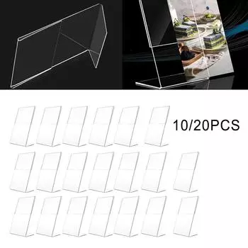 Акриловые подставки A6, идеально подходящие для заметок, билетов и фотографий, 10/20 шт. 10PCS