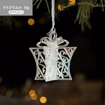 Акриловые подвесные украшения для рождественской елки, кукла-ангелочек, кулон, колокольчик, веселое рождественское украшение для дома, рождественский подарок на год ballet girl