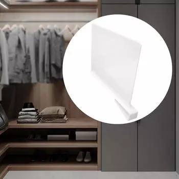 Акриловые полки-разделители для шкафа, нескользящий органайзер для одежды, разделитель одежды для спальни белый