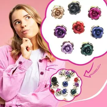 Акриловые позолоченные пуговицы, аксессуары для одежды, швейные принадлежности, живопись, ручная работа, украшение для дома 10~14 мм, 10 шт. One Size фиолетовый