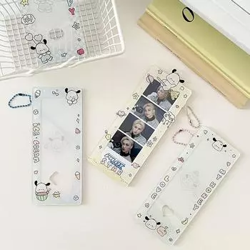 Акриловые рамки для фотобудки с изображением щенка, мультяшный фотоальбом для фотополосок 2X6 дюймов, держатель для свадебного альбома