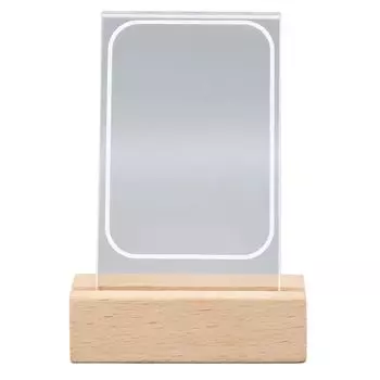 Акриловые рамки для фотографий из дерева, теплая светлая деревянная прозрачная акриловая рамка для фотографий размером 3 дюйма