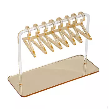 Акриловые серьги Дисплей Стенд Настольный Декор Аксессуары Вешалка Стойка Стиль Органайзер Small серебряный