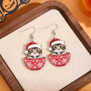 Акриловые серьги JMXD-Y2K Серебряная игла , креативные серьги-пусеты в стиле цветовой блок, с цветочным и листовым мотивом, масляной живописью, геометрическим нерегулярным пэчворком для женщин