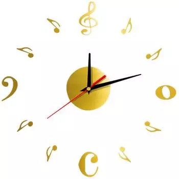 Акриловые современные настенные часы DIY 3D зеркальная поверхность наклейка декор для домашнего офиса золотой