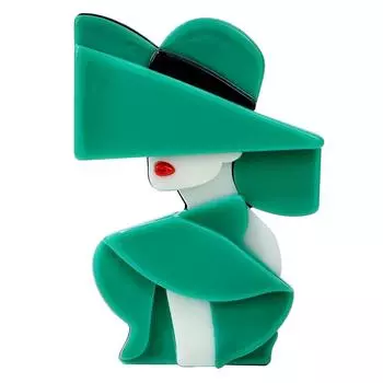 Акриловые современные женские броши для женщин, модная булавка из ацетатного волокна, 2 цвета, дешевая цена, новинка 2023 года