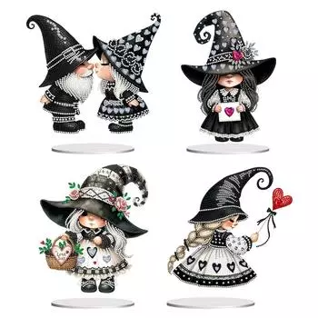 Акриловые специальные формы 5D DIY алмазное искусство настольные украшения гном алмазная живопись настольные украшения комплект для домашнего офиса декор