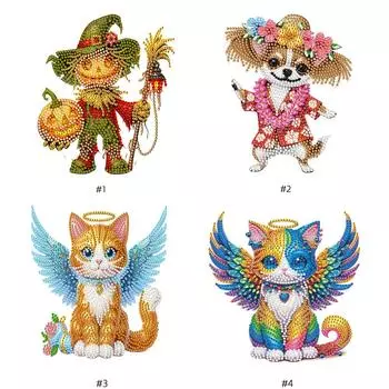 Акриловые специальные формы мультфильм алмазная живопись качающаяся голова настольные украшения настольные наборы для алмазного искусства качающаяся голова для начинающих YB003