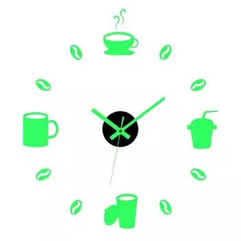 Акриловые светящиеся настенные часы наклейки DIY для украшения дома цифровые