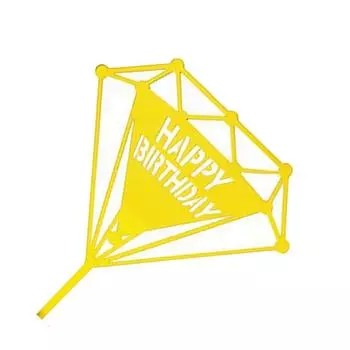 Акриловые украшения для торта «С днем рождения», десерты, вечеринки по случаю рождения ребенка, свадьбы, сувениры для детей