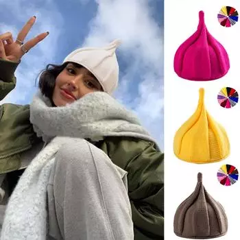 Акриловые вязаные шапочки для женщин и девочек, зимняя модная теплая шапка-бини, унисекс, для взрослых, крышка на голову