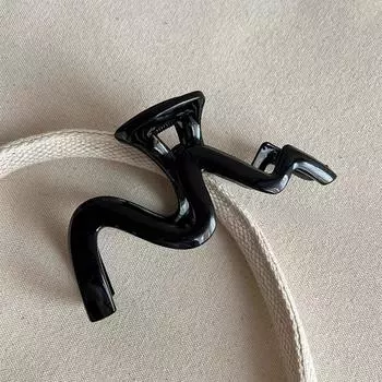 Акриловые заколки для волос для женщин, заколка для волос, большой волнистый зажим-краб для волос, модные аксессуары для волос, милый головной убор для девочек Size fits all