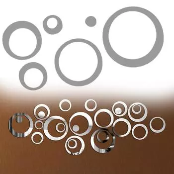 Акриловые зеркальные наклейки на стену DIY Домашнее украшение Съемные наклейки на стену