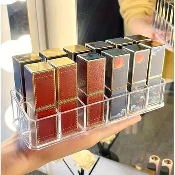 Акриловый акриловый косметический дисплей прозрачный ящик для хранения лака для ногтей косметический органайзер 12-grid