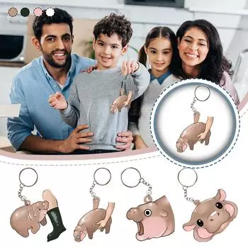 Акриловый автомобильный рюкзак-брелок для ключей One Size