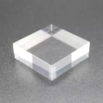 Акриловый блок Tsukushi Science, акриловое основание, акриловый куб, прозрачный куб, квадратный прозрачный пьедестал, дисплейный куб 10 мм (Длина 40 мм, толщина)
