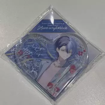 Акриловый блок в форме сердца Pseka Vivas Aoyagi Toya 4th Anniversary