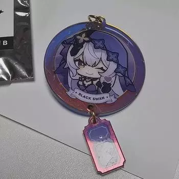 Акриловый брелок «Черный лебедь»